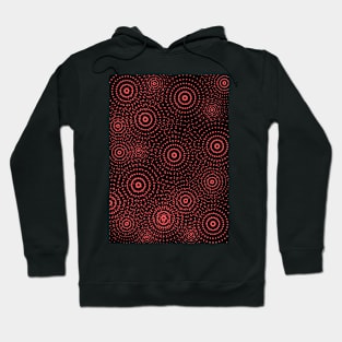 Concentric dotted circles Hoodie